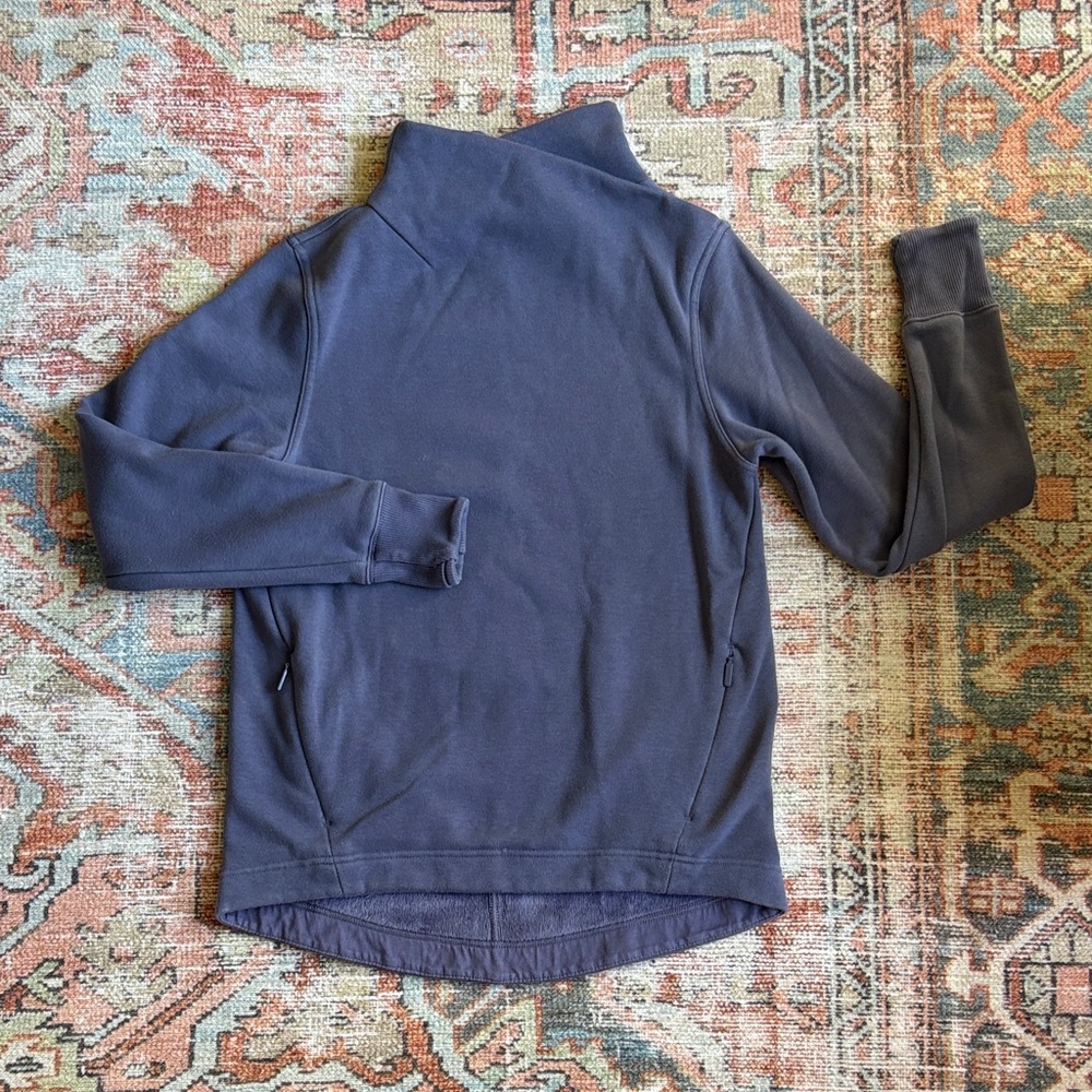 Athleta Women's Lavender Blue Fleece Lined Sweatshirt